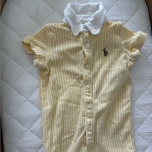 Ralph Lauren Yellow and White Knit